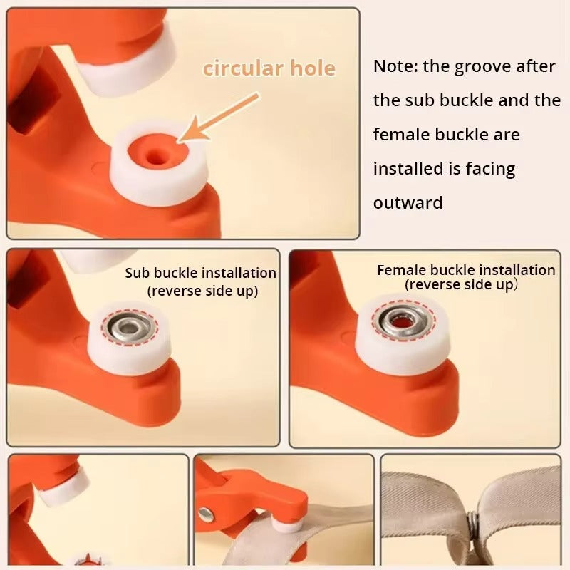 Plier Tool with 50 Metal Snap Buttons Kit